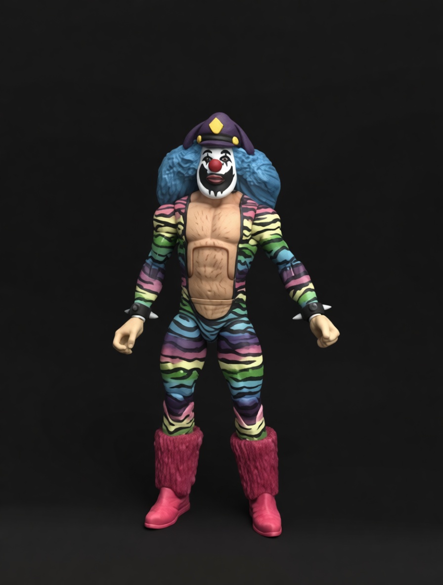 Doink the Clown Figurine free 3D printable STL