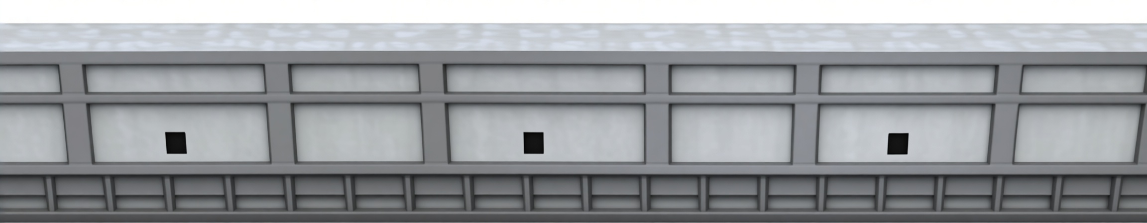 Battleship Hull Section Model free 3D printable STL