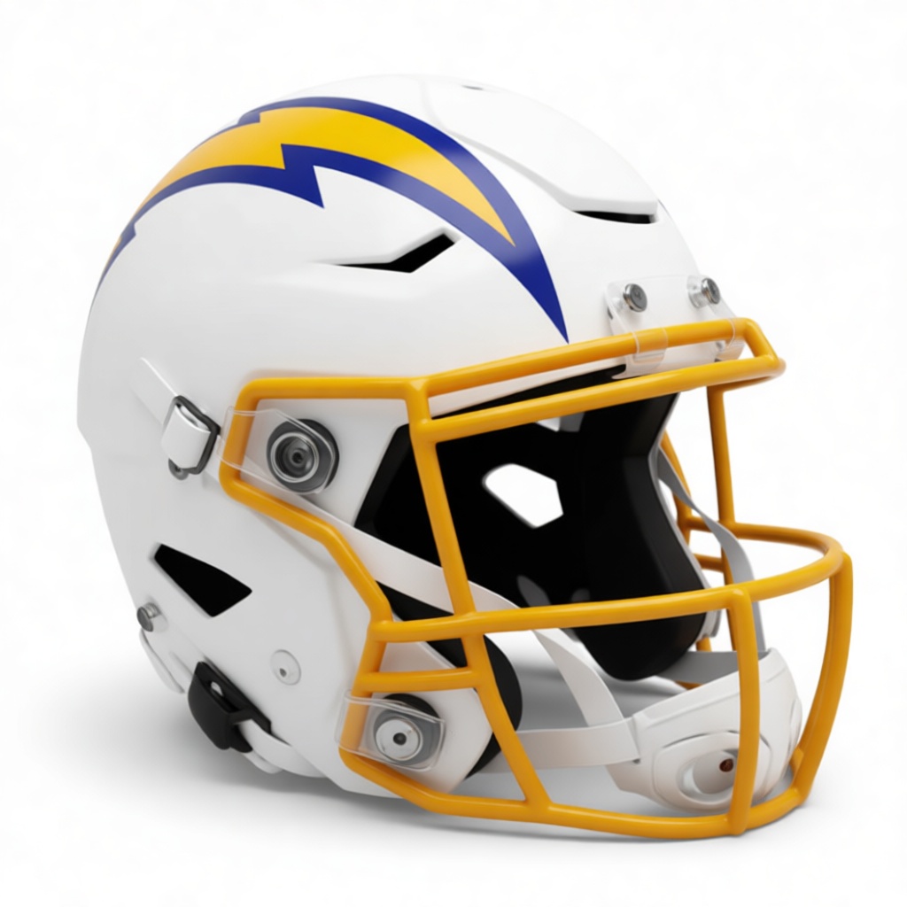 Los Angeles Chargers Helmet free 3D printable STL
