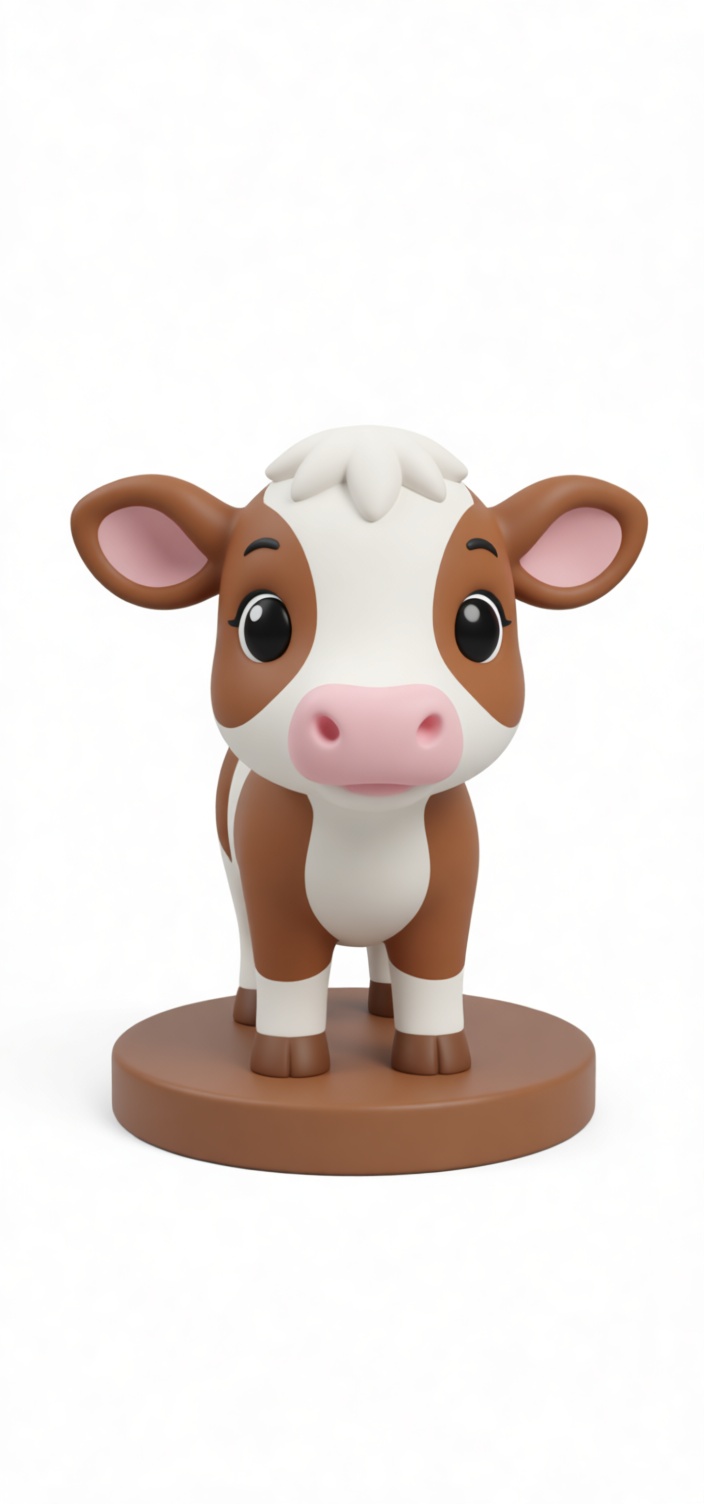 Cartoon Calf Figurine free 3D printable STL