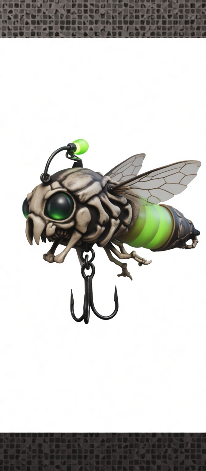 Skeletal Firefly Lure free 3D printable STL