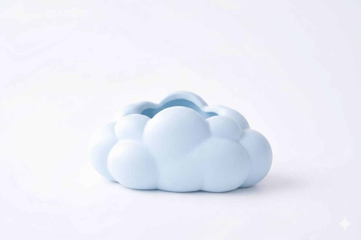 Cloud Shaped Planter free 3D printable STL