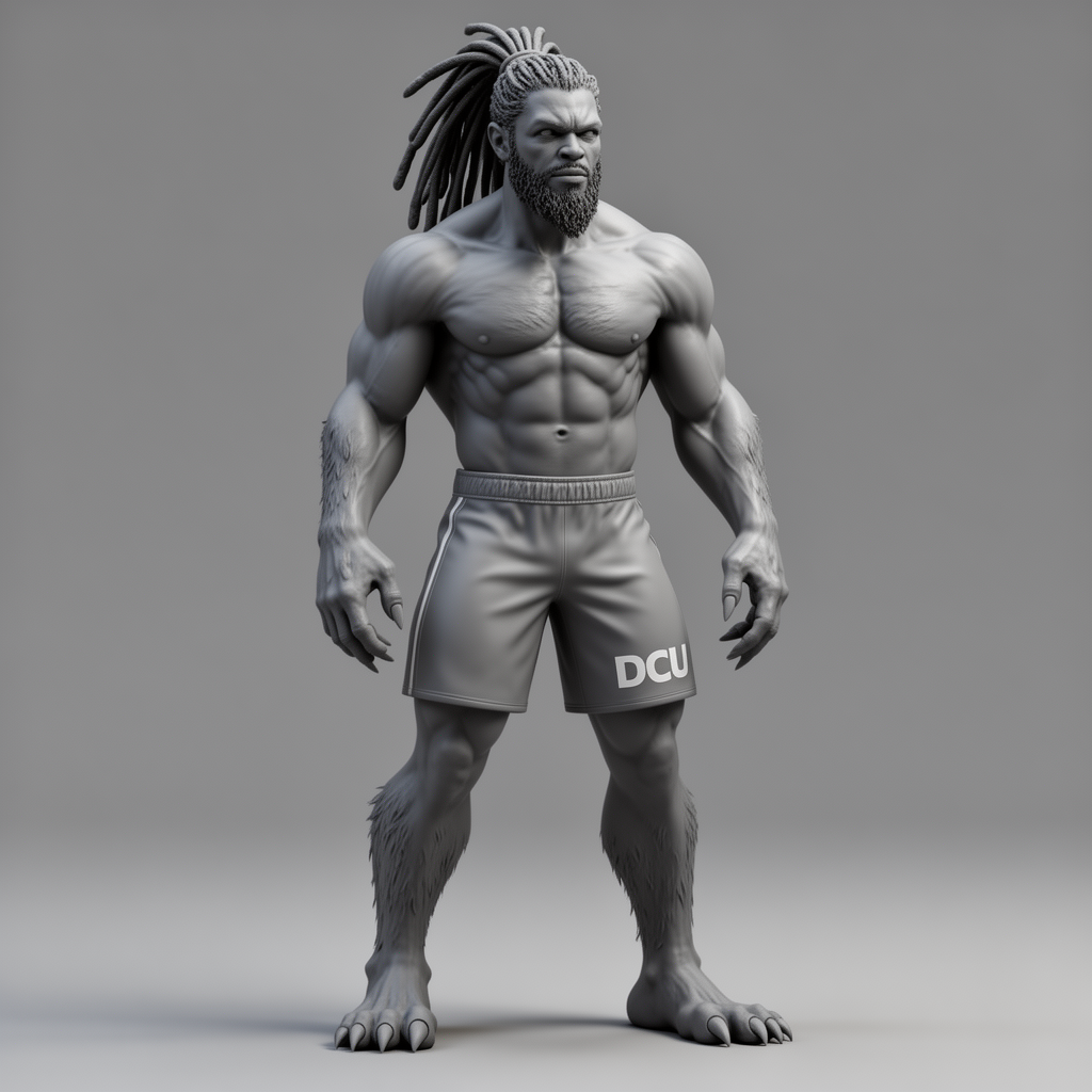 Werewolf Man Figurine free 3D printable STL