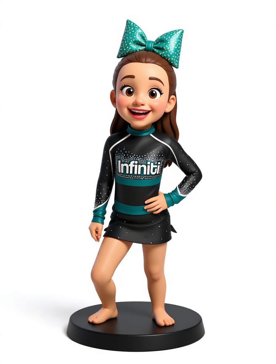 Cheerleader Girl Figurine free 3D printable STL