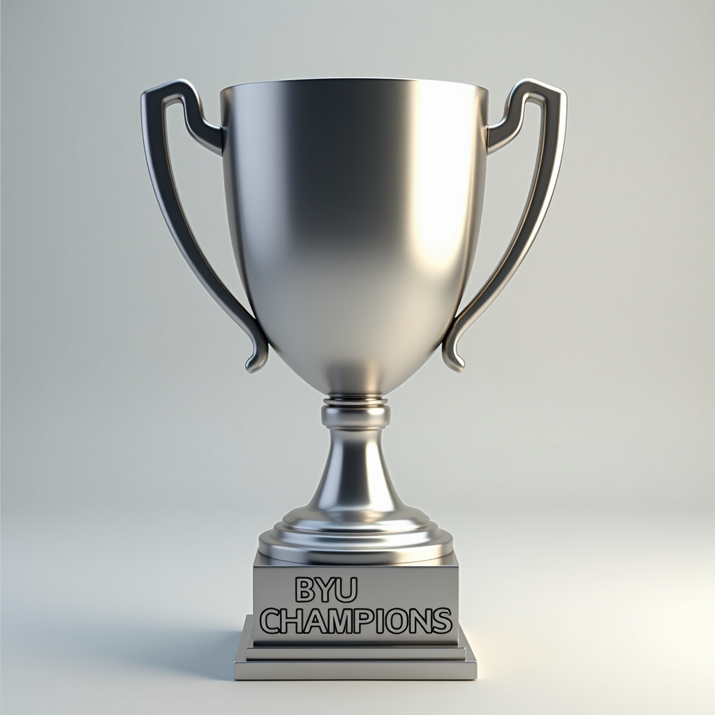 BYU Championship Trophy free 3D printable STL