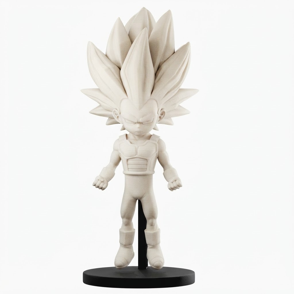 Vegito Super Saiyan Figurine free 3D printable STL