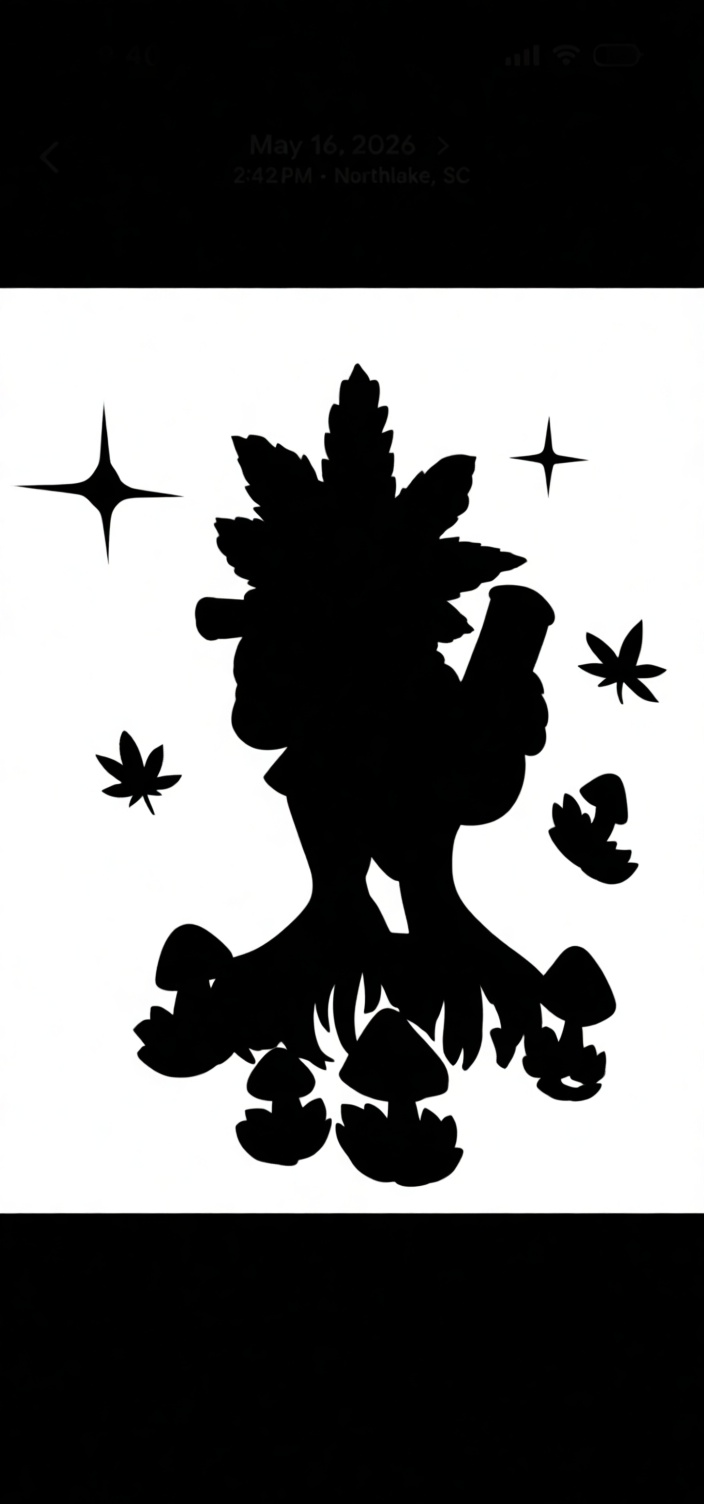 Cannabis Leaf Spirit Figurine free 3D printable STL