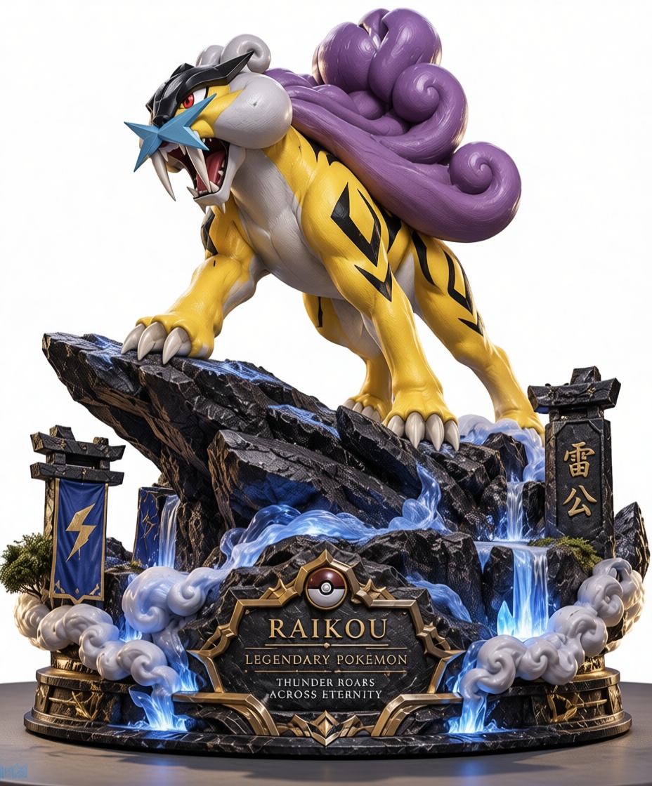 Raikou Pokémon Figurine free 3D printable STL