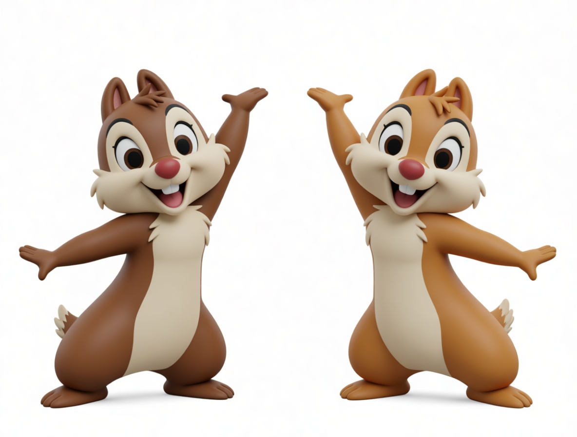 Chip and Dale Figurines free 3D printable STL