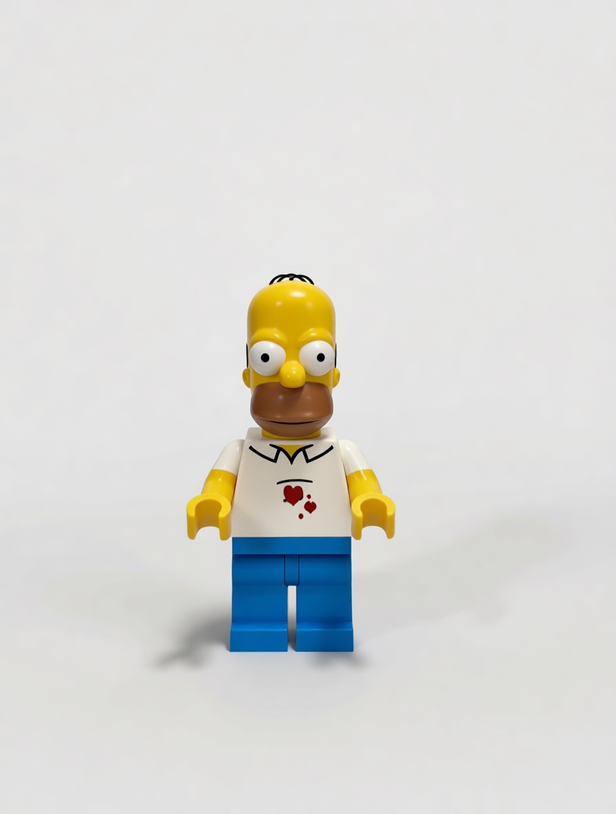 Homer Simpson Minifigure free 3D printable STL