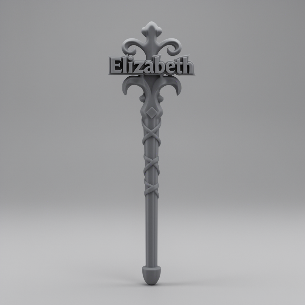Elizabeth Magic Wand free 3D printable STL