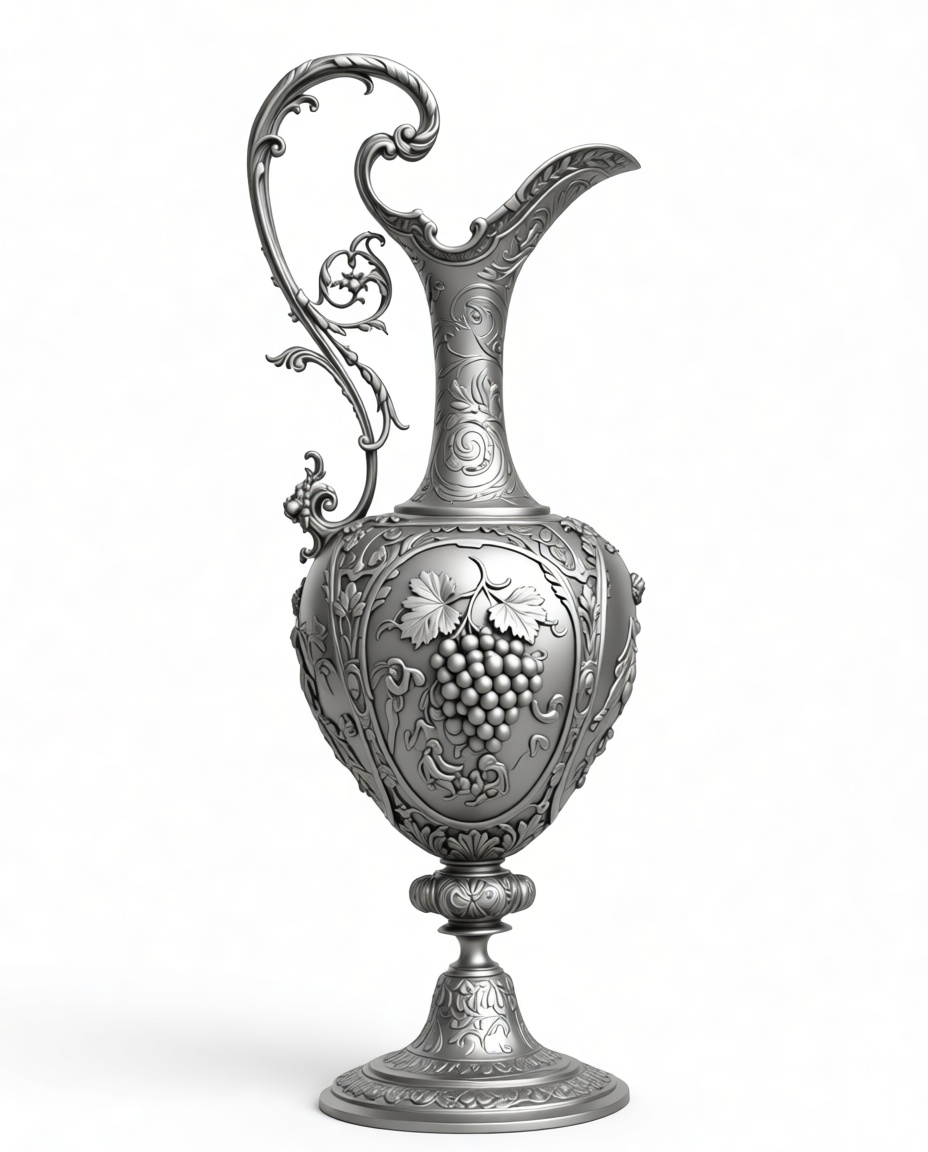 Ornate Ewer Figurine free 3D printable STL