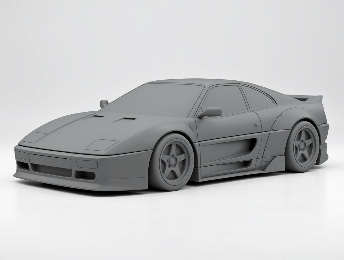 Ferrari F355 GTS Model free 3D printable STL