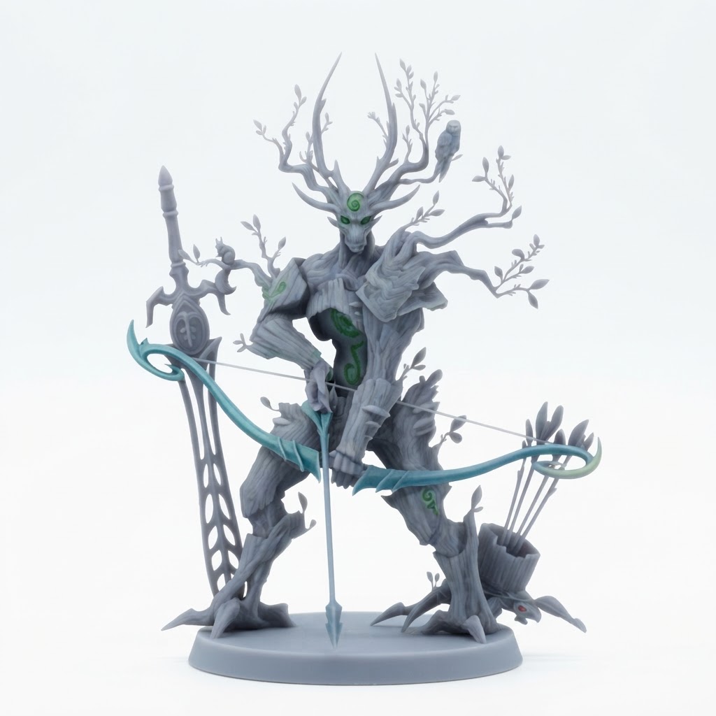 Treant Archer Figurine free 3D printable STL