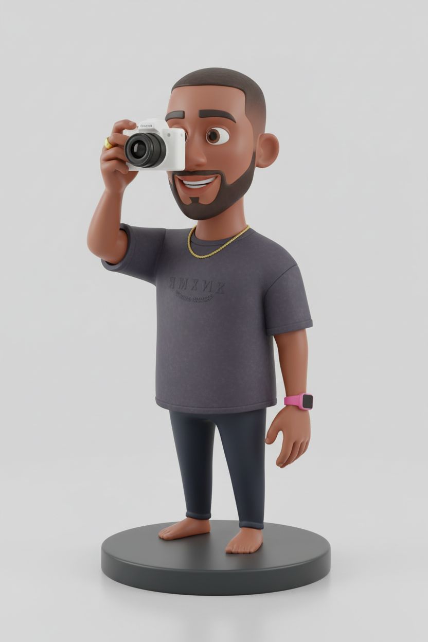 Photographer Figurine free 3D printable STL