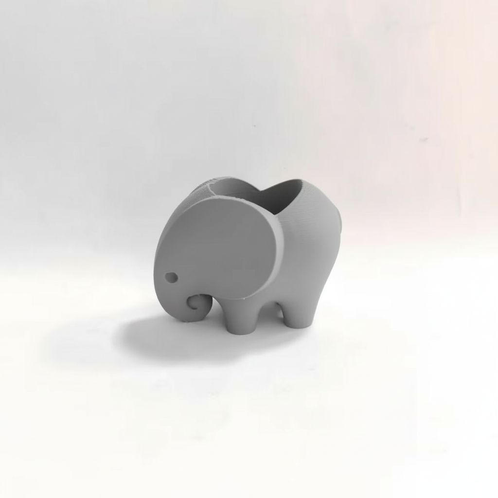Minimalist Elephant Planter free 3D printable STL