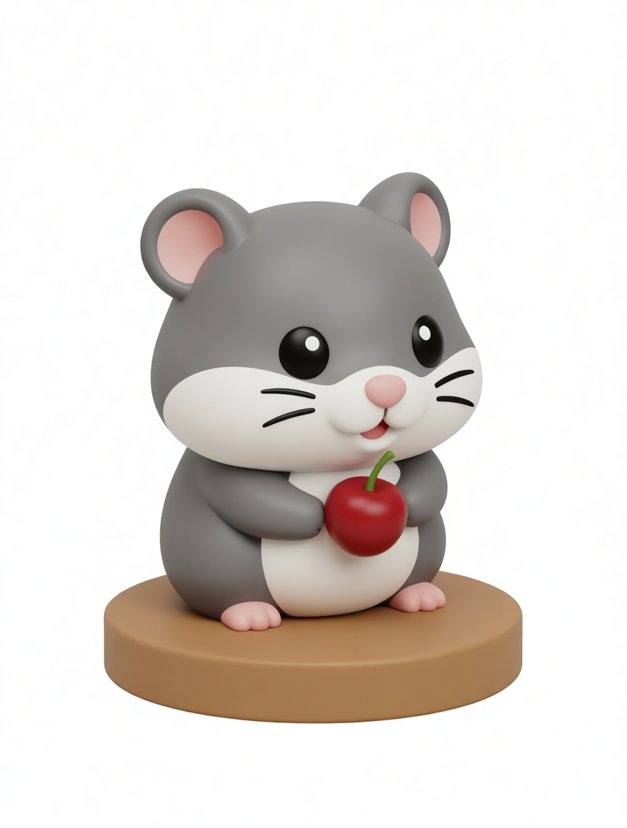 Cute Hamster Figurine free 3D printable STL