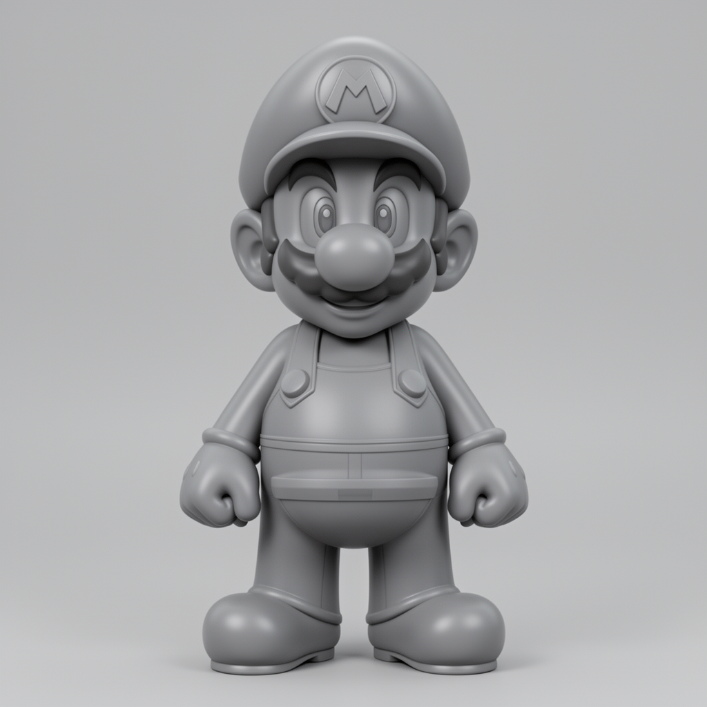 Super Mario Toilet Figurine free 3D printable STL