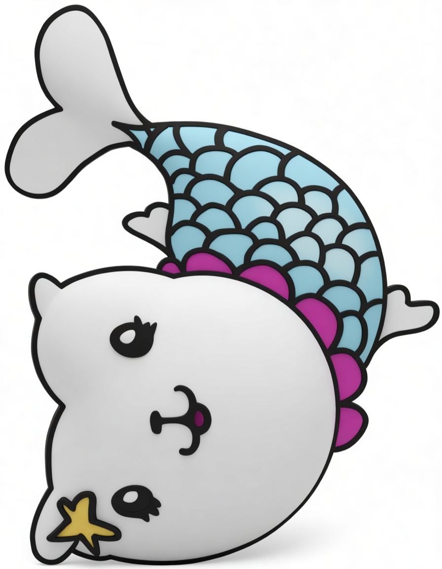 Cat Mermaid Figurine free 3D printable STL