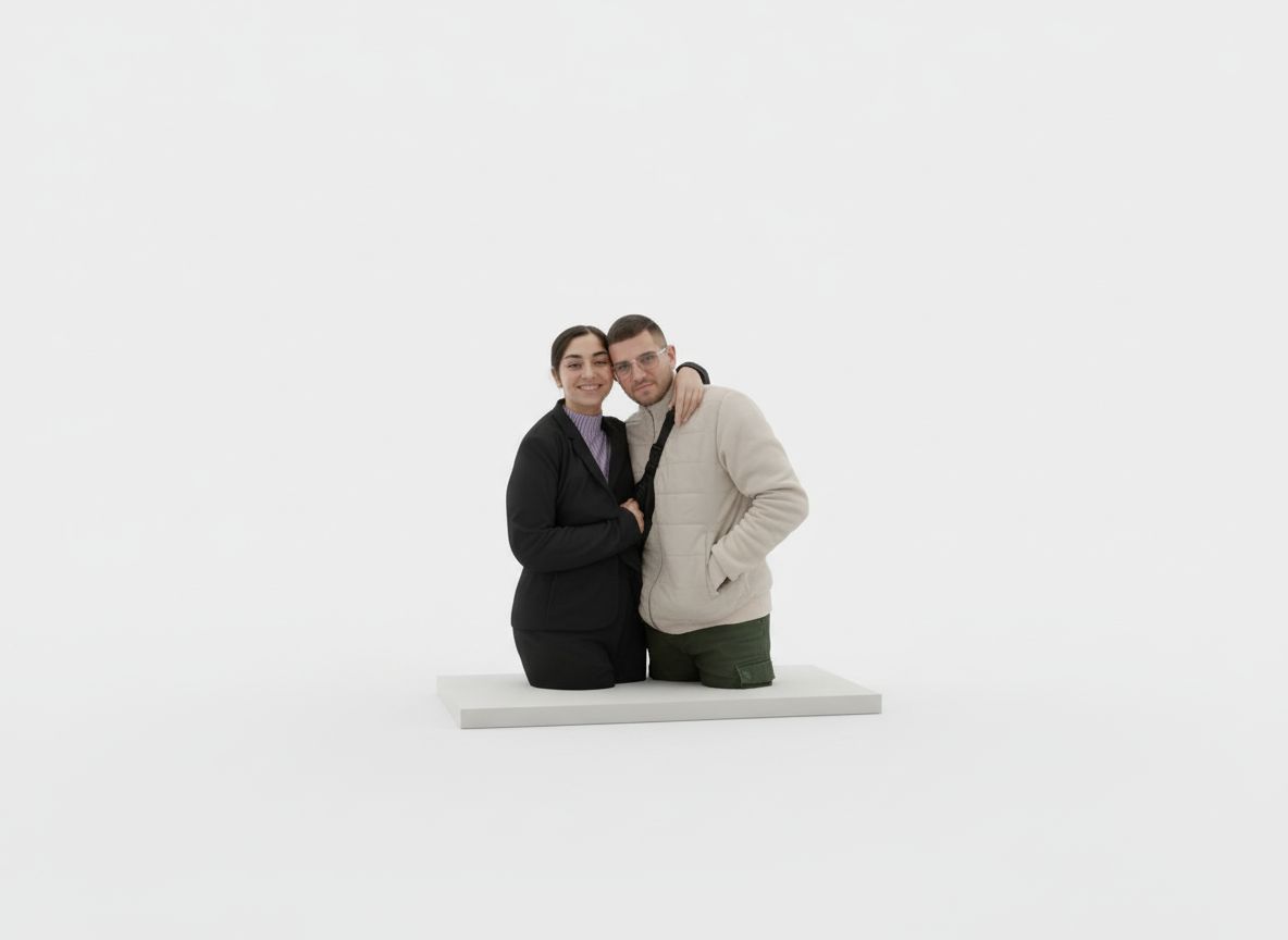 Couple Portrait Miniature free 3D printable STL