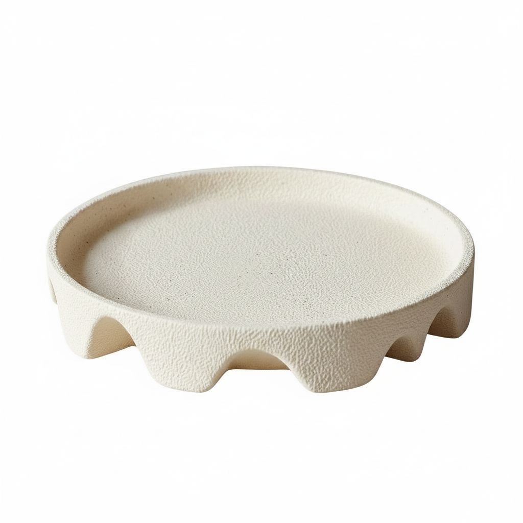Textured Round Tray free 3D printable STL
