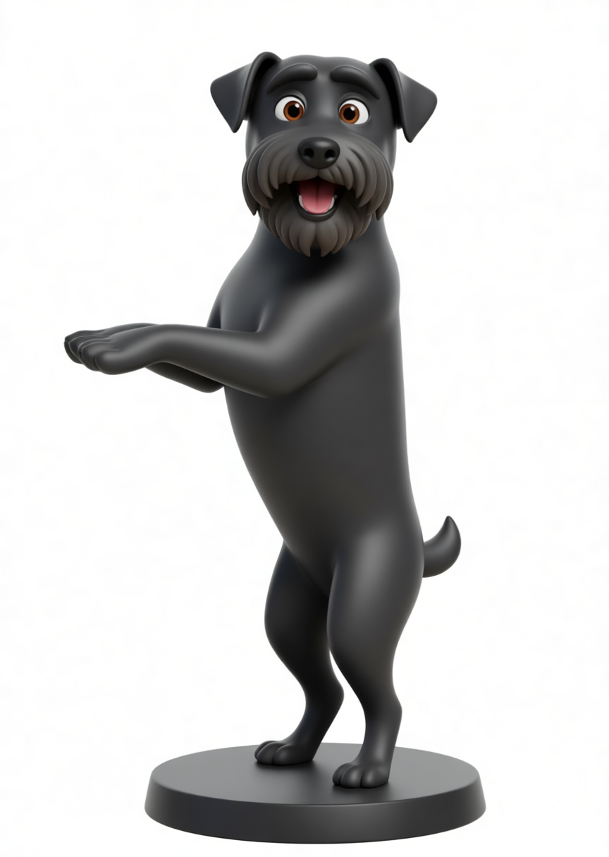 Schnauzer Dog Figurine free 3D printable STL