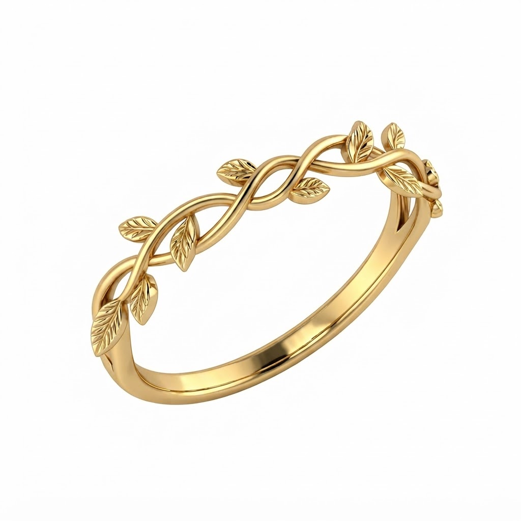 Leaf Vine Ring free 3D printable STL