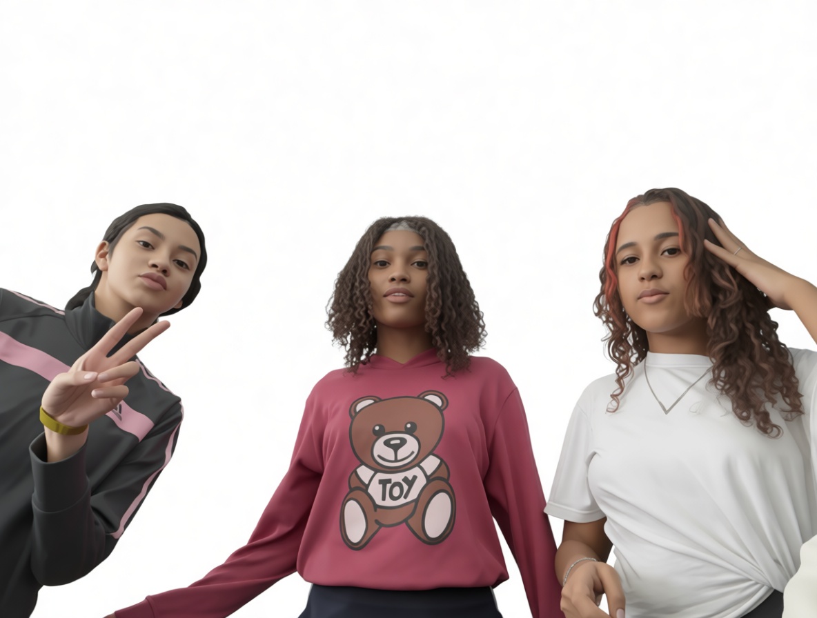 Three Young Women Models free 3D printable STL