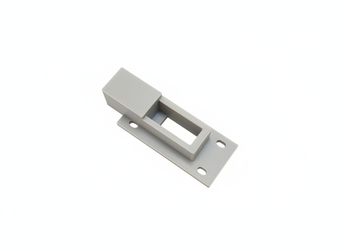 Door Strike Plate Model free 3D printable STL