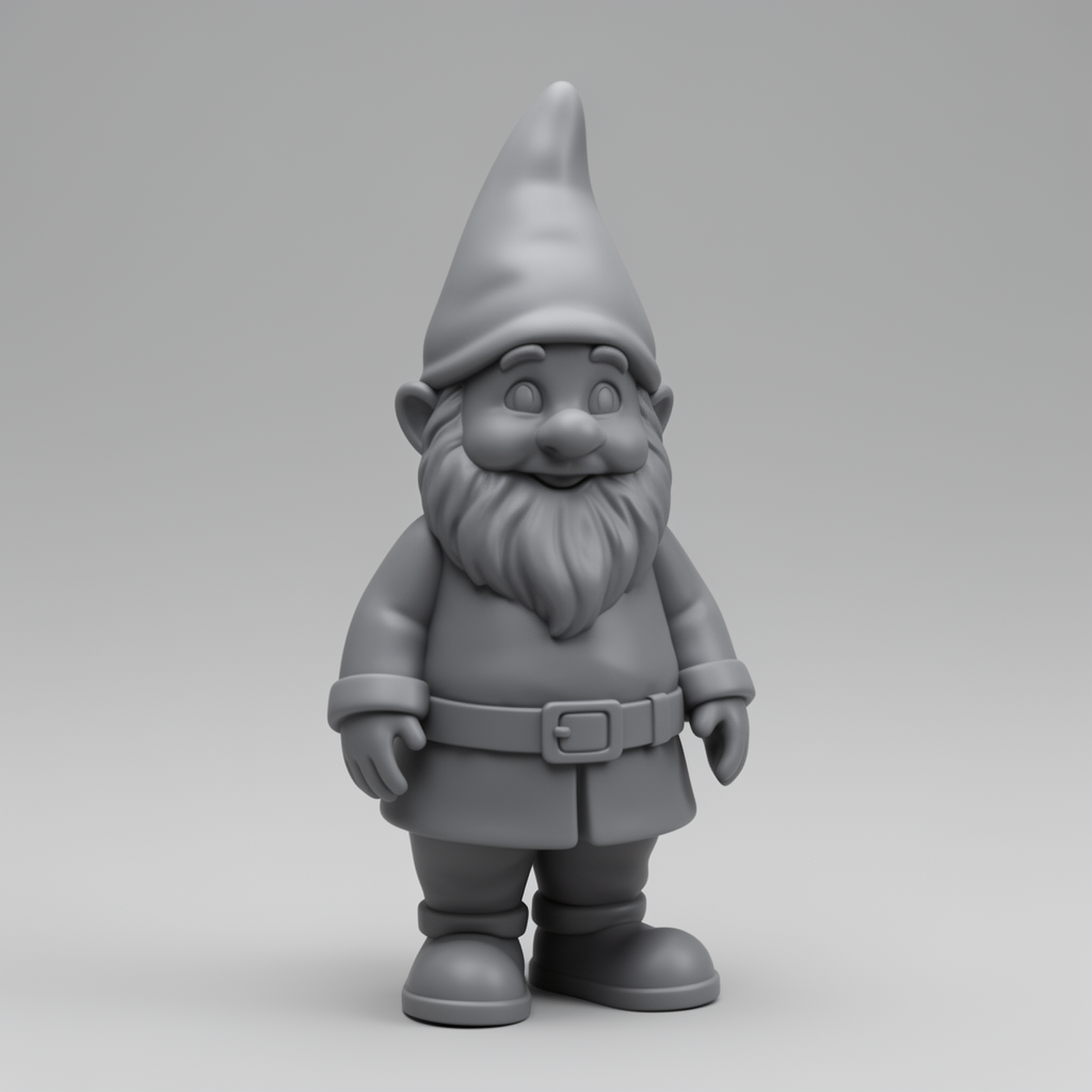 Classic Garden Gnome Figurine free 3D printable STL