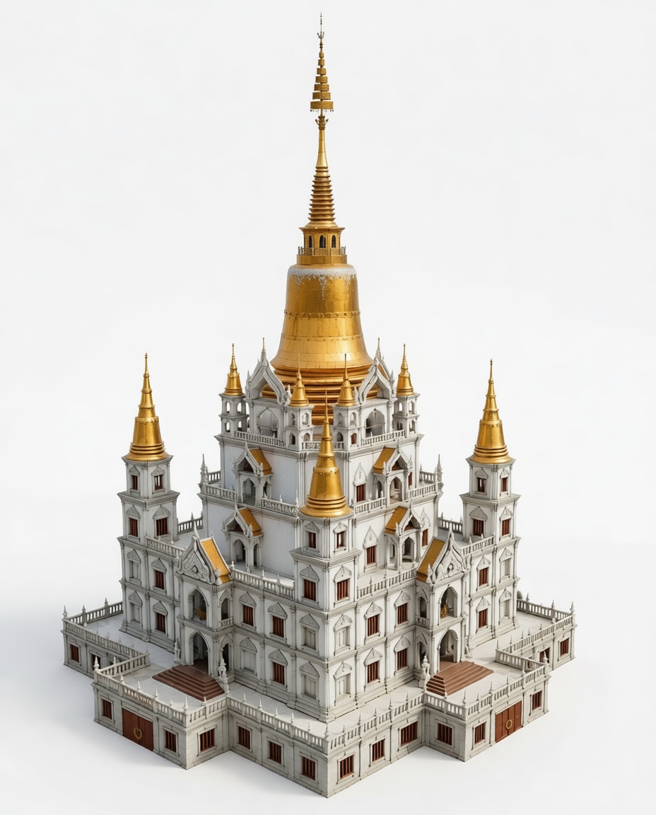 Wat Ratchanatdaram Model free 3D printable STL