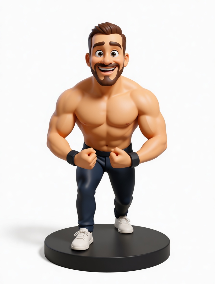 Muscular Fitness Man Figurine free 3D printable STL