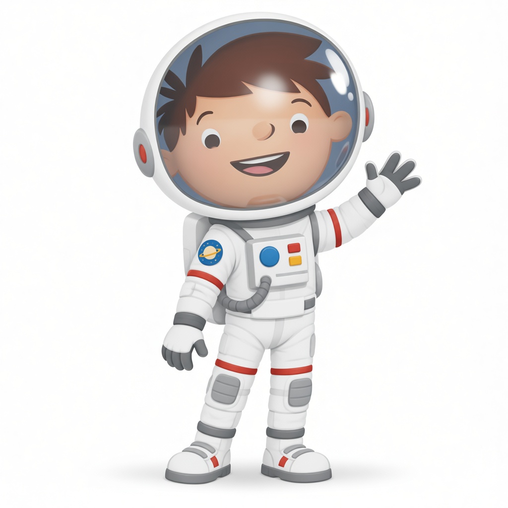 Cartoon Astronaut Figurine free 3D printable STL