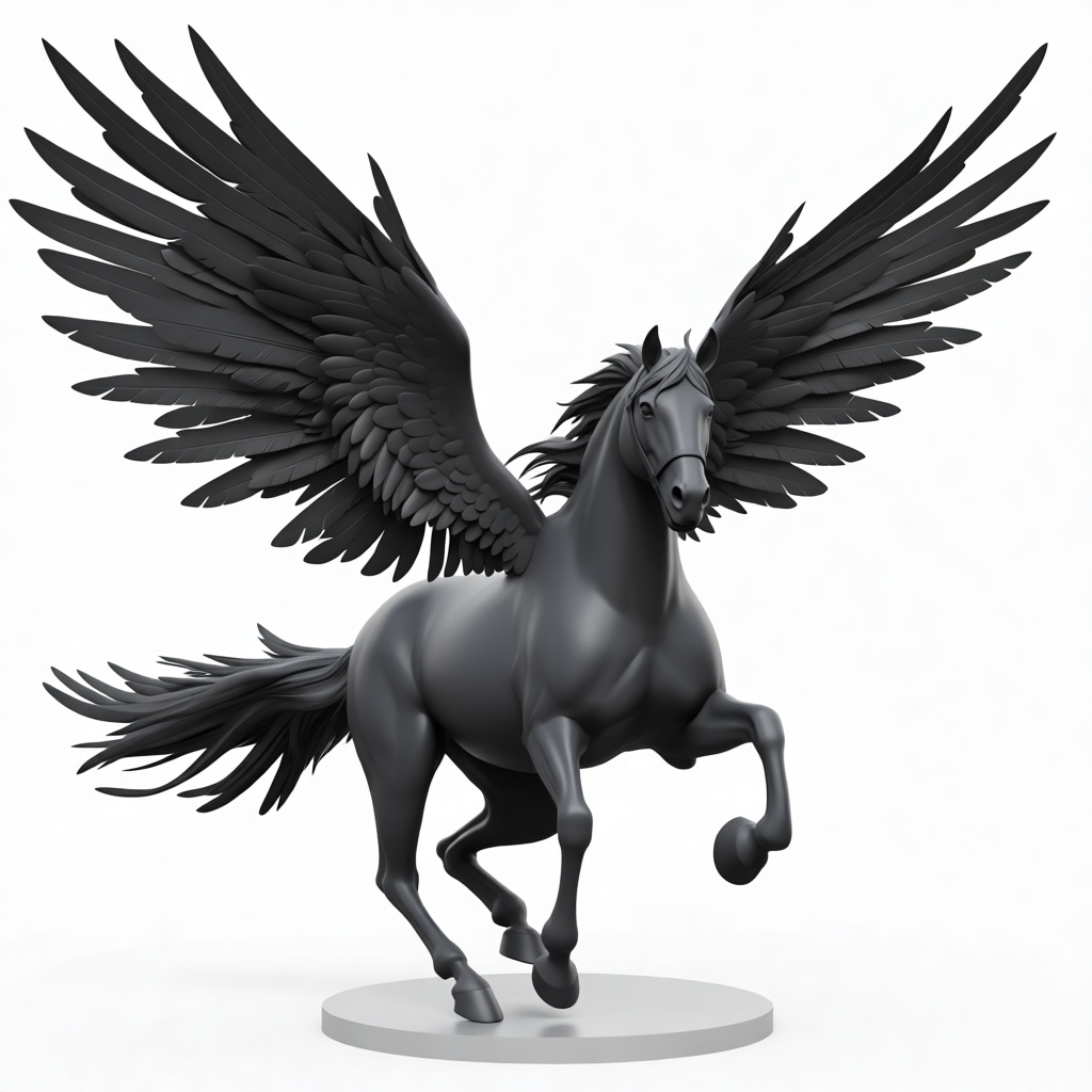 Pegasus Flying Figurine free 3D printable STL