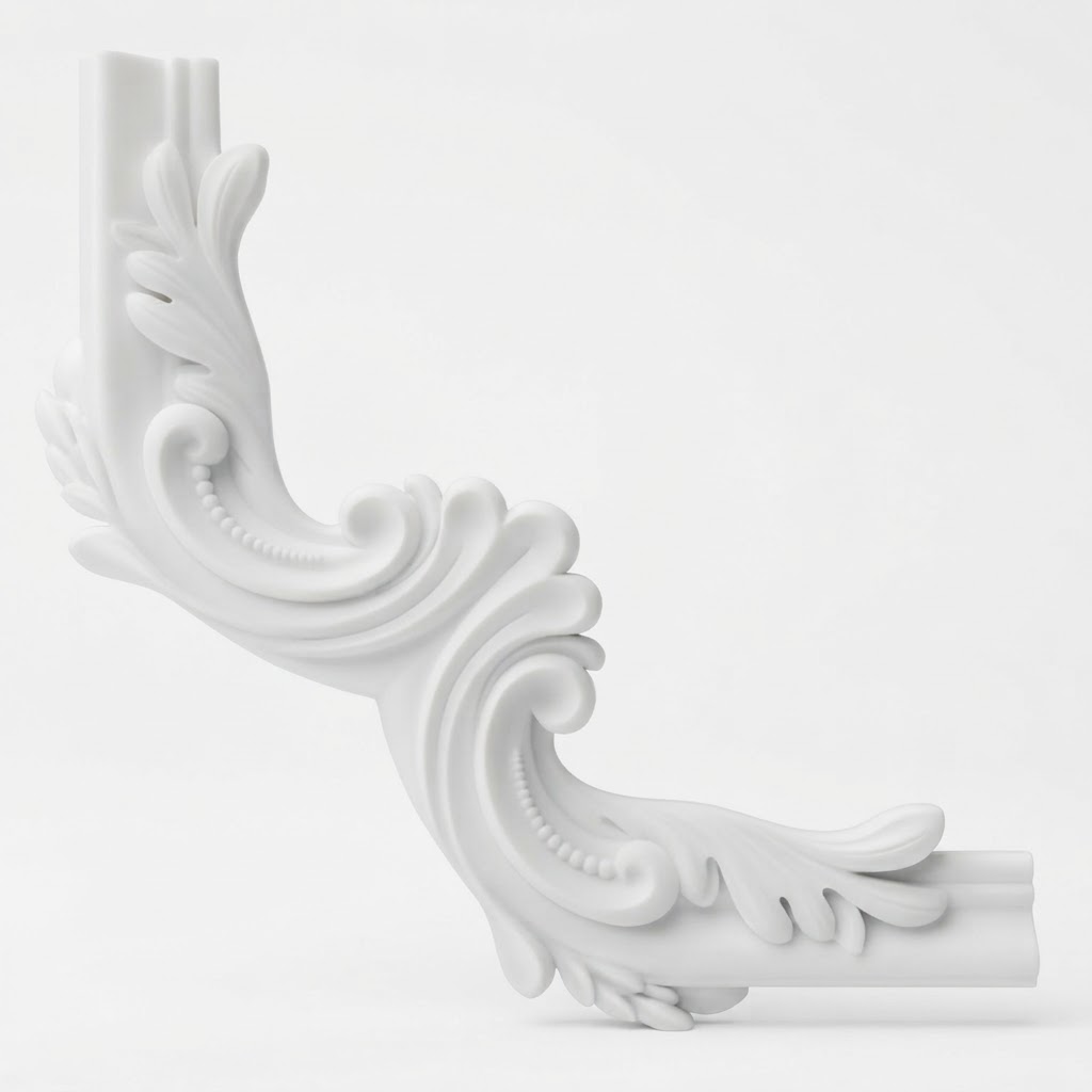 Ornate Corner Molding free 3D printable STL
