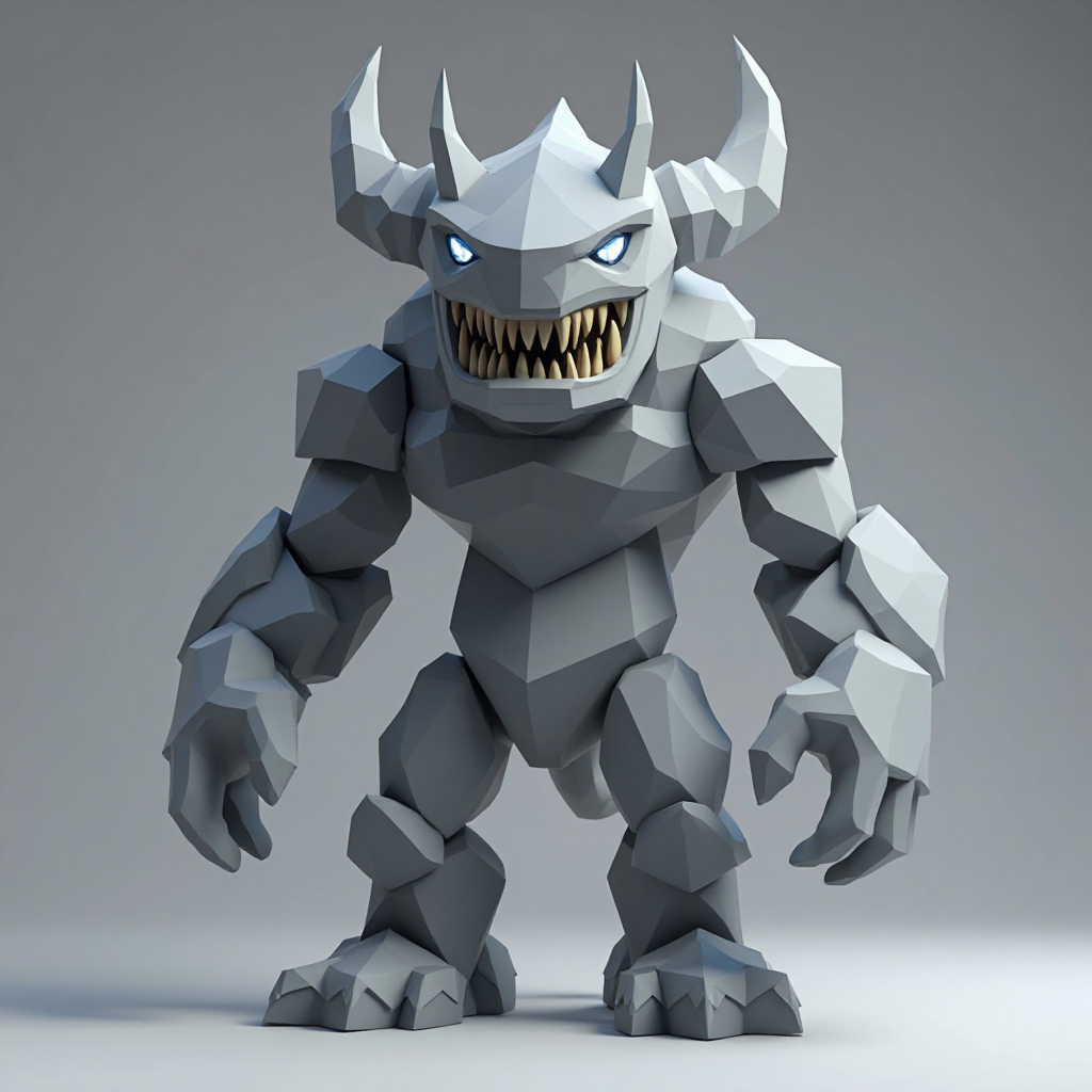 Stylized Monster Figurine free 3D printable STL