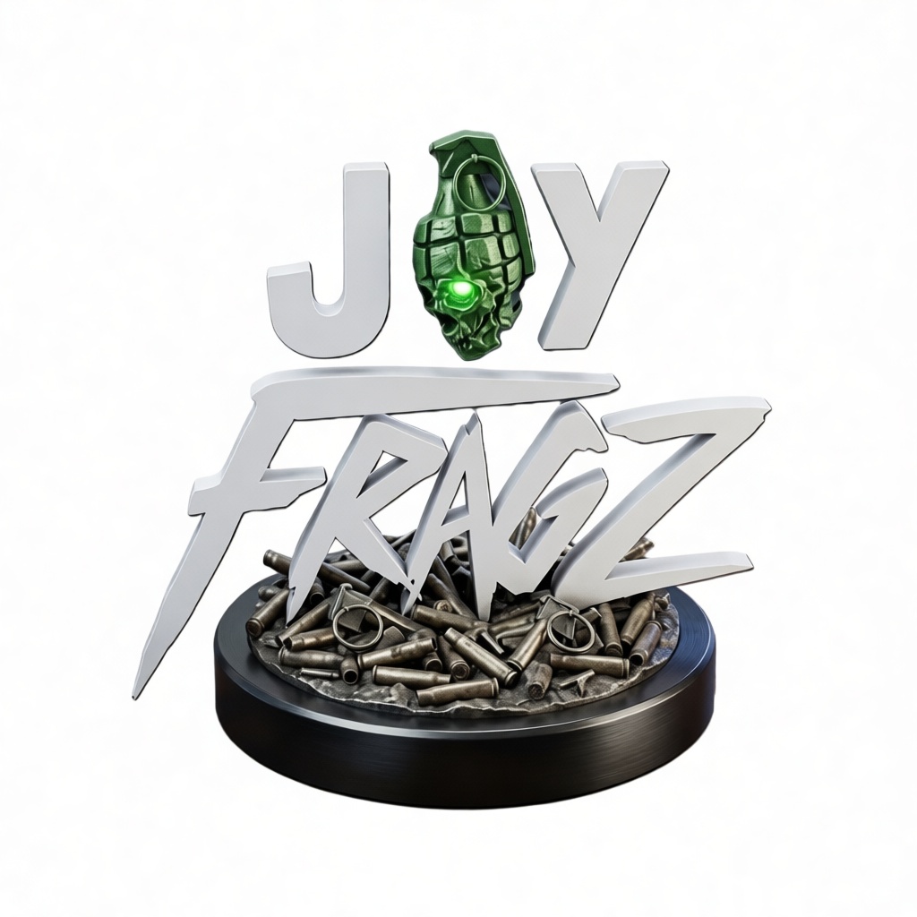 Joy Fragz Logo Sculpture free 3D printable STL