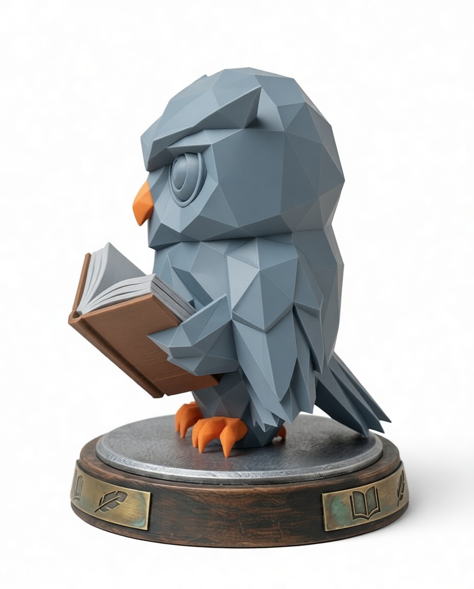 Geometric Owl Figurine free 3D printable STL