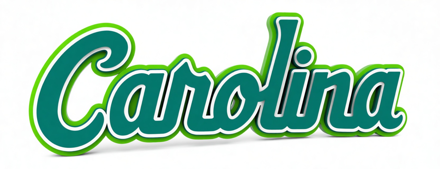 Carolina Script Sign free 3D printable STL