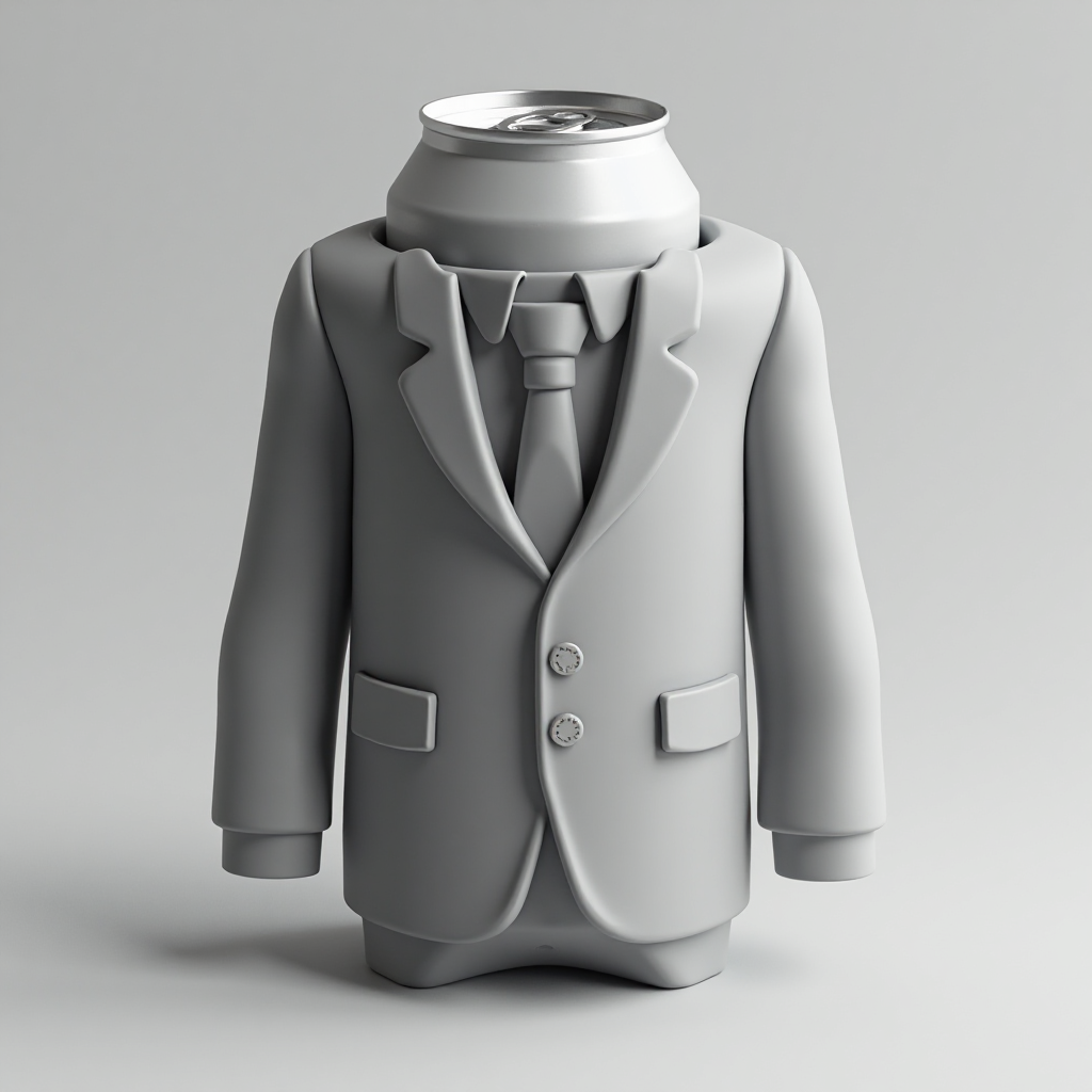 Suit Jacket Tie Koozie free 3D printable STL