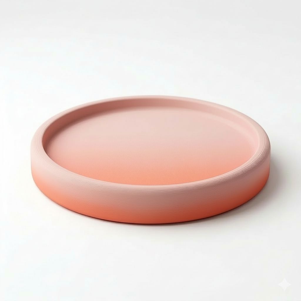 Minimalist Round Tray free 3D printable STL
