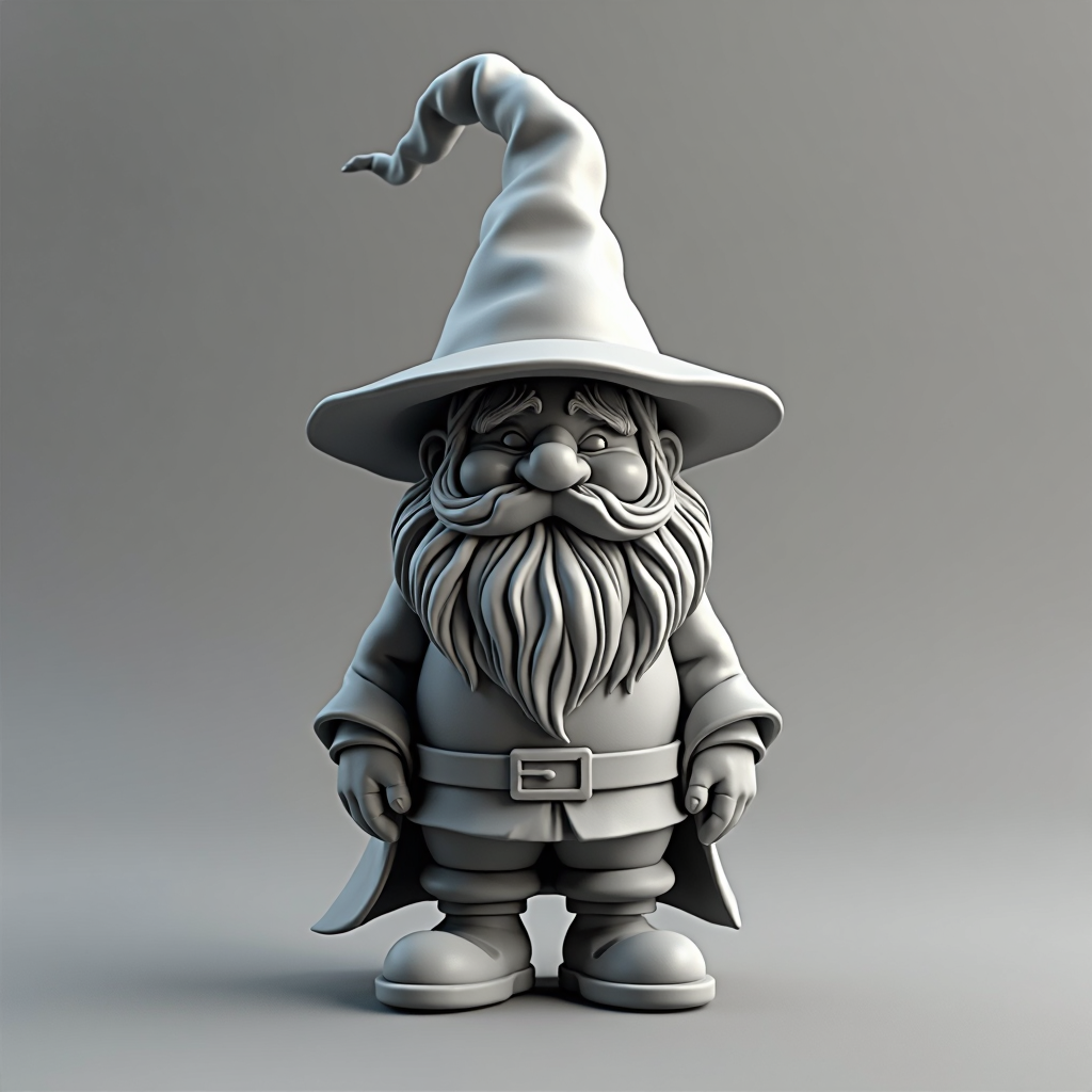 Witch Gnome Figurine free 3D printable STL