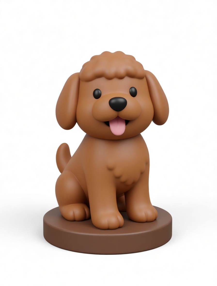 Cute Puppy Figurine free 3D printable STL
