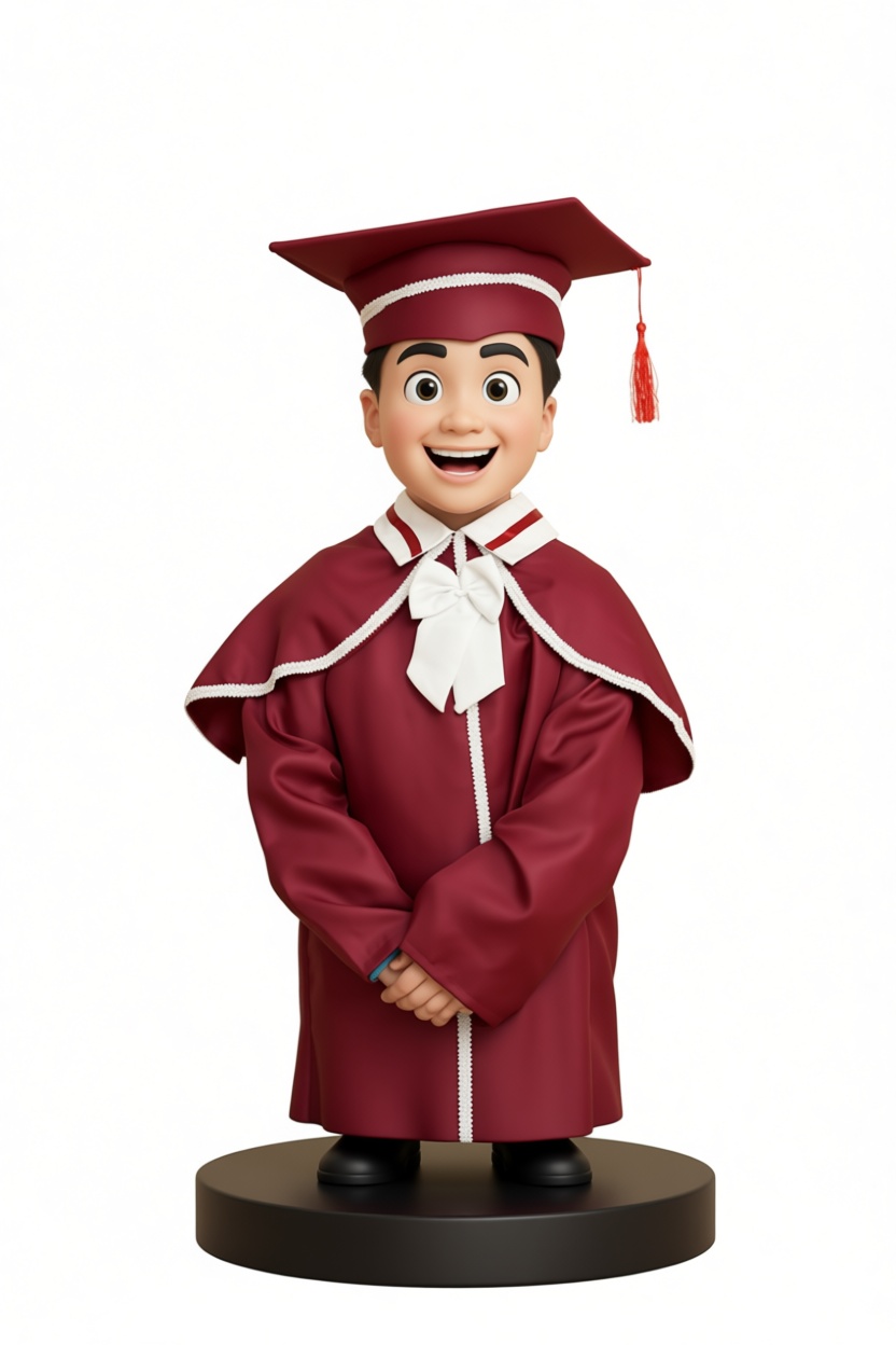 Graduate Boy Figurine free 3D printable STL