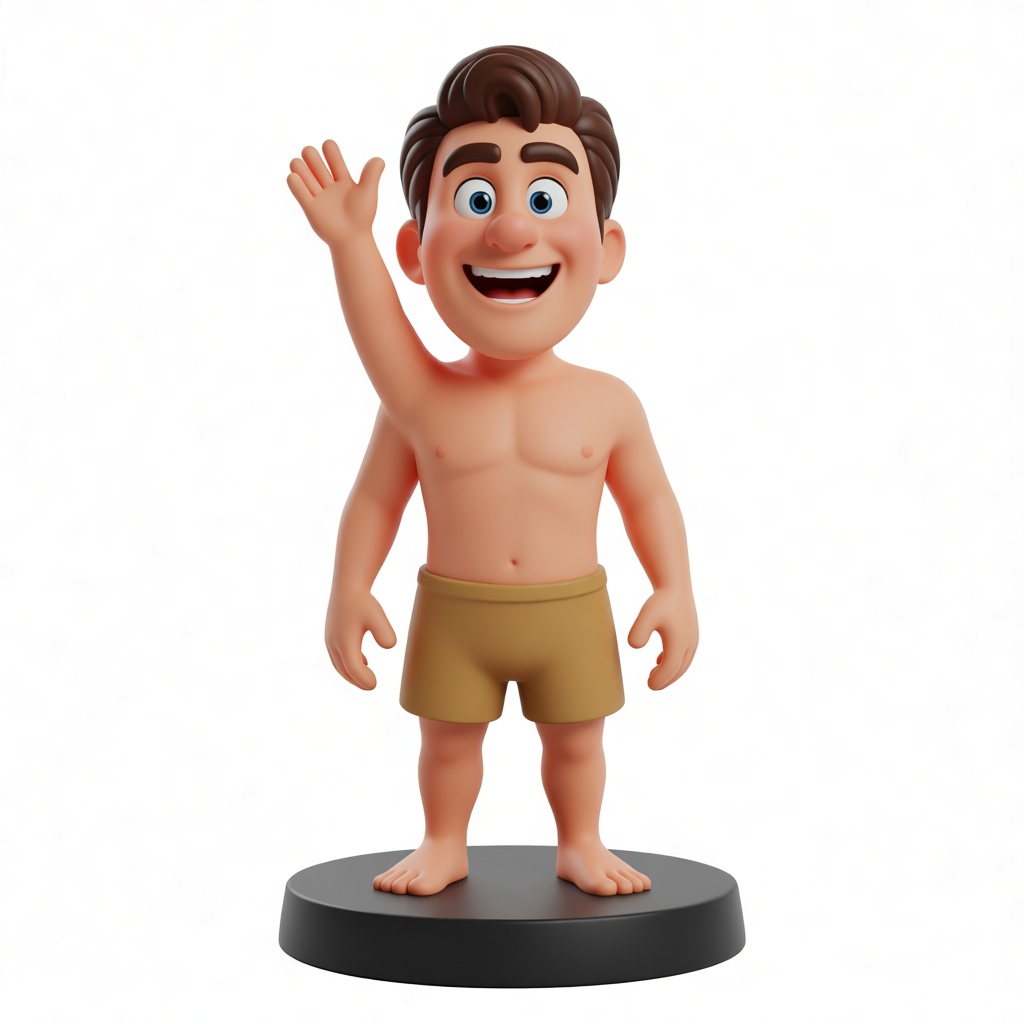 Cartoon Man Figurine free 3D printable STL