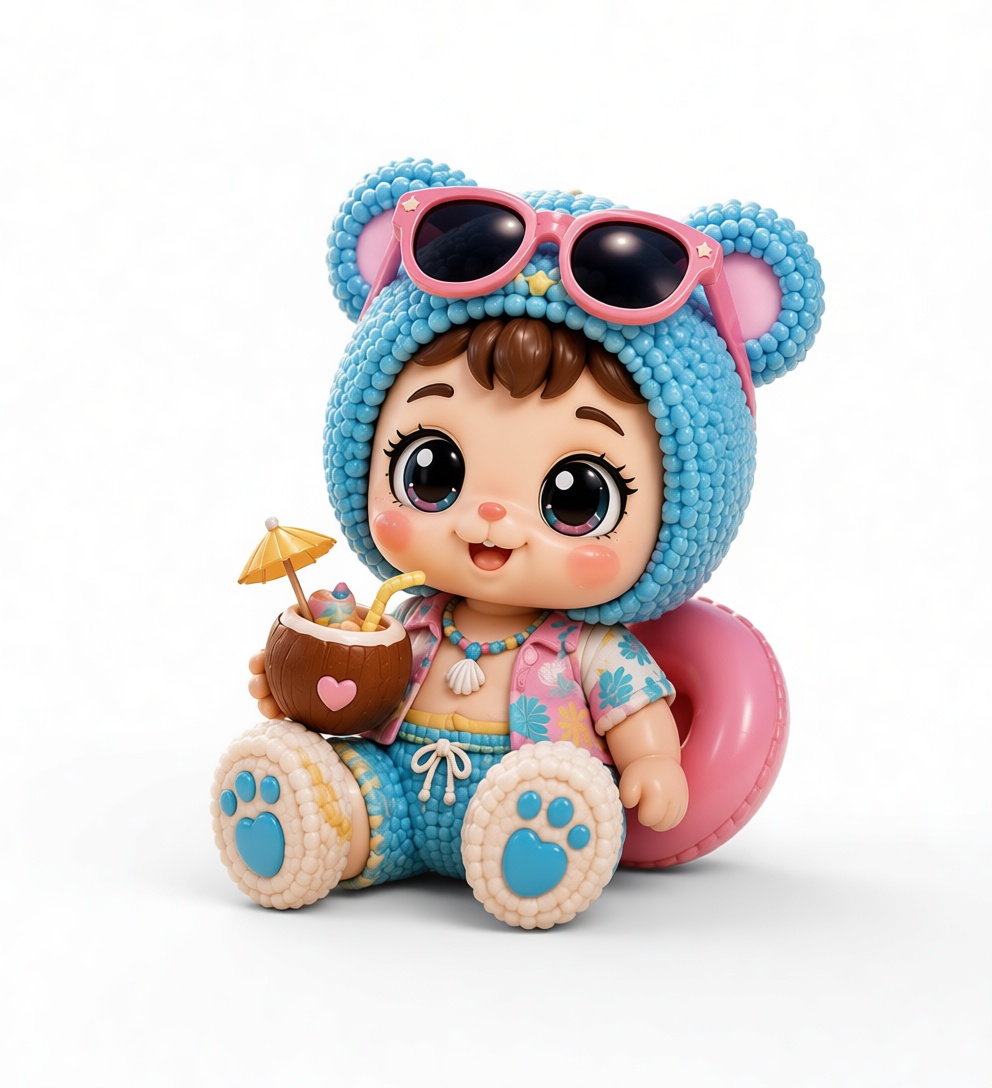 Bear Suit Baby Figurine free 3D printable STL