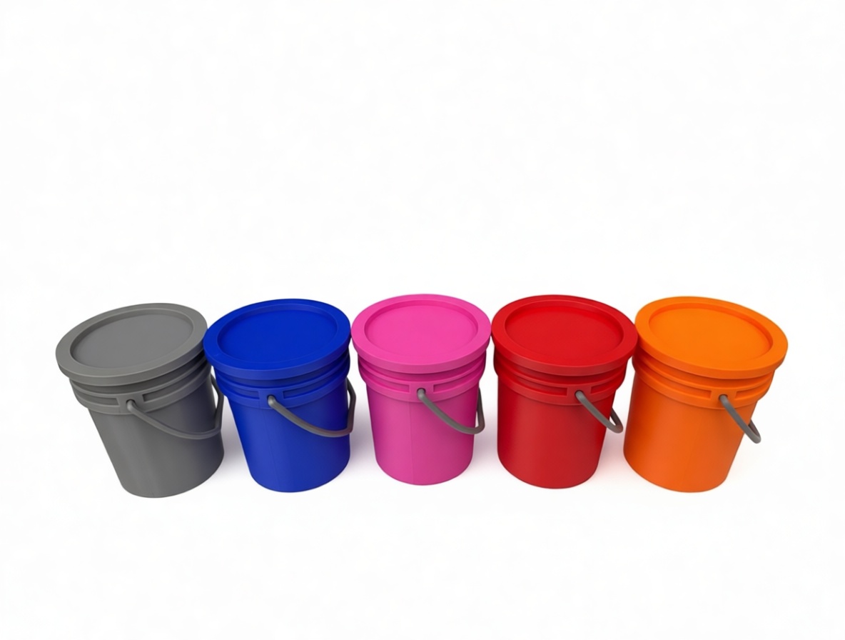 Paint Bucket Set free 3D printable STL