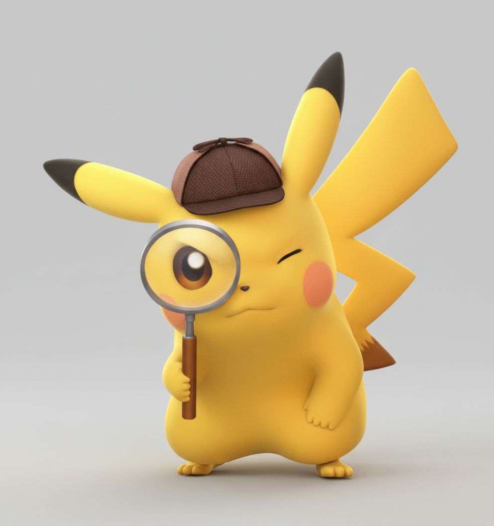 Detective Pikachu Figurine free 3D printable STL