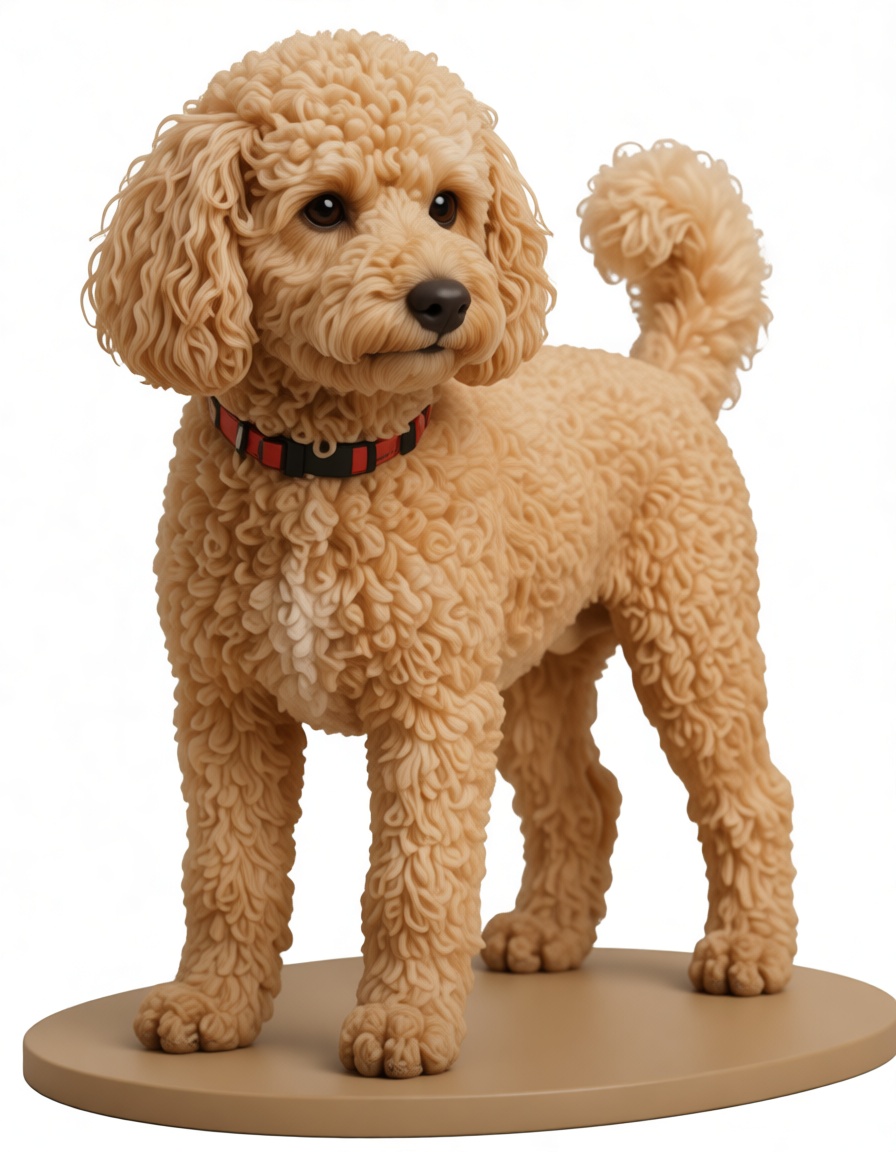 Poodle Dog Figurine free 3D printable STL