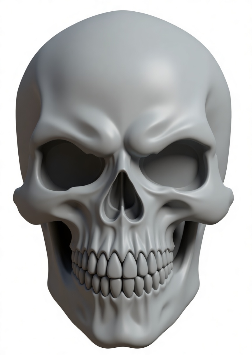 Human Skull Model free 3D printable STL